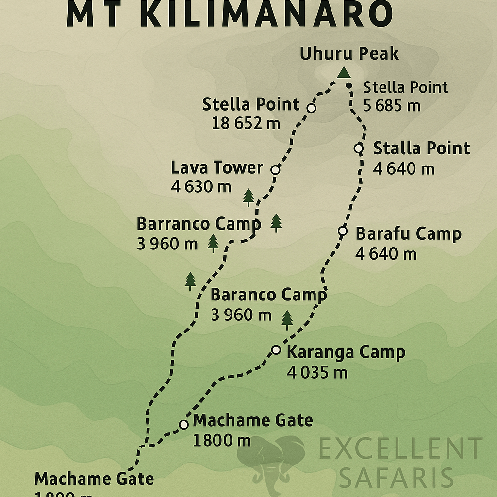 machame route map