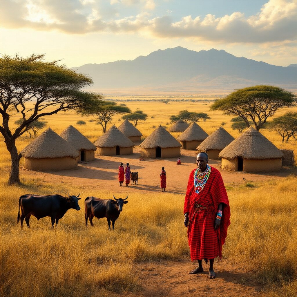 Maasai village tanzania